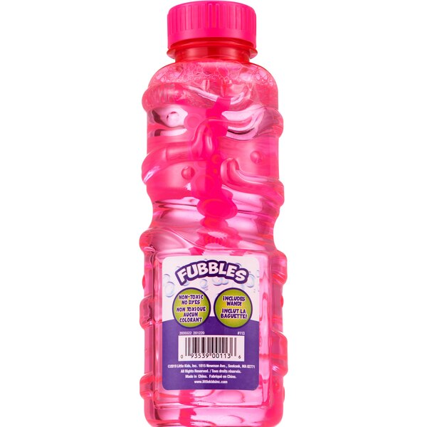 Fubbles Bubble Solution, Assorted Colors, 16 oz