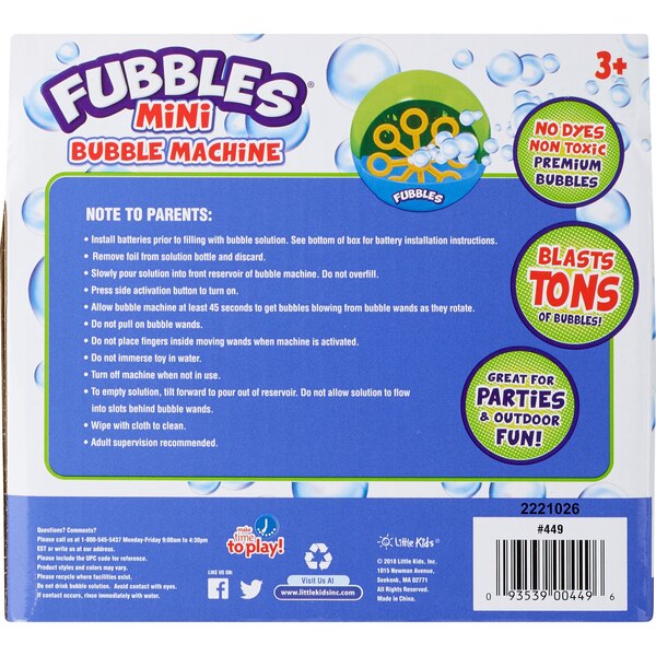 Fubbles Mini Bubble Maker