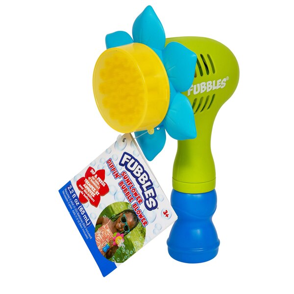 Fubbles Sunflower Dippin' Bubble Blower, Assorted Colors