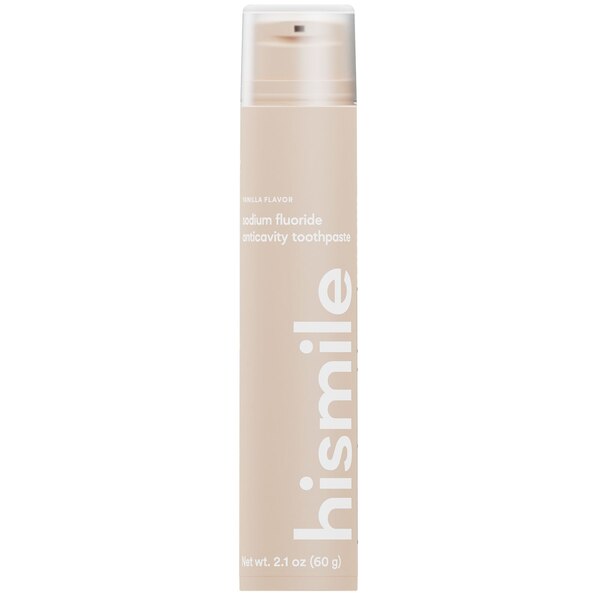 hismile Sodium Fluoride Anticavity Toothpaste, Vanilla, 2.1 OZ