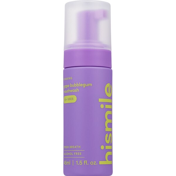 hismile Foam Fresh Breath Mouthwash, Grape Bubblegum, 1.5 OZ