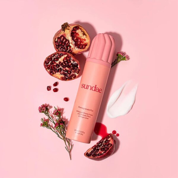 Sundae Pomegranate Fizz Whipped Shower Foam Body Wash, 8.9 Oz