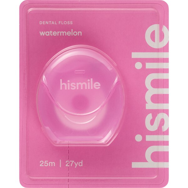 hismile Dental Floss, Watermelon, 27 YD