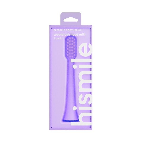 hismile Electric Toothbrush Replacement Brush Heads, Purple, 1 CT