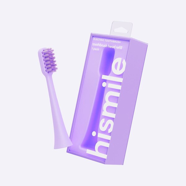 hismile Electric Toothbrush Replacement Brush Heads, Purple, 1 CT