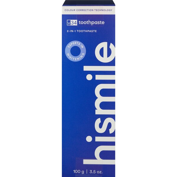 hismile V34 Color Corrector 2-in-1 Toothpaste, 3.5 OZ