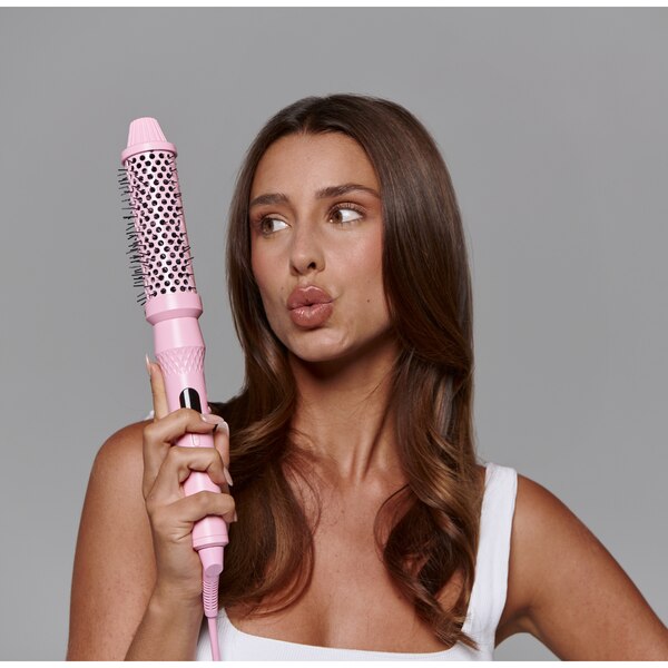 Mermade Hair Infrared Thermal Brush, Pink, 1.25 IN