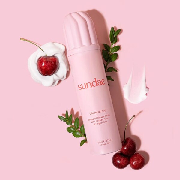 Sundae Cherry On Top Whipped Shower Foam Body Wash, 8.9 Oz