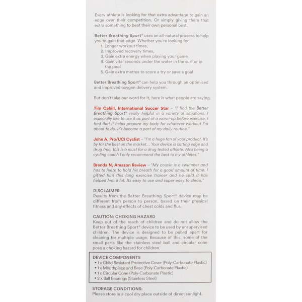 Better Breathing Oscillating Positive Expiratory Pressure Device