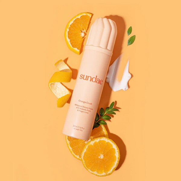 Sundae Orange Crush Whipped Shower Foam Body Wash, 8.9 Oz