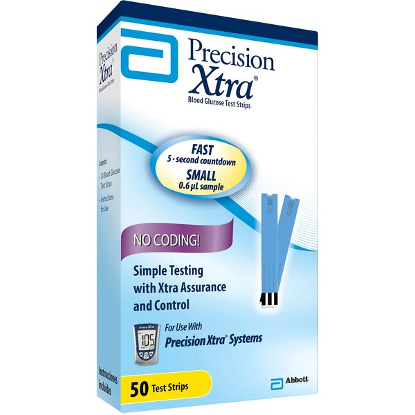 Precision Xtra Blood Glucose Test Strips, 50 CT