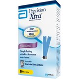 Precision Xtra Blood Glucose Test Strips, 50 CT, thumbnail image