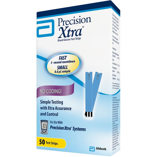 Precision Xtra Blood Glucose Test Strips, 50 CT
