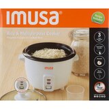 IMUSA Electric Rice Cooker with Spoon and Cup, 3 CUP, thumbnail image