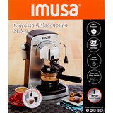 IMUSA Electric Bistro Espresso and Cappuccino Maker, 4 CUP, thumbnail image