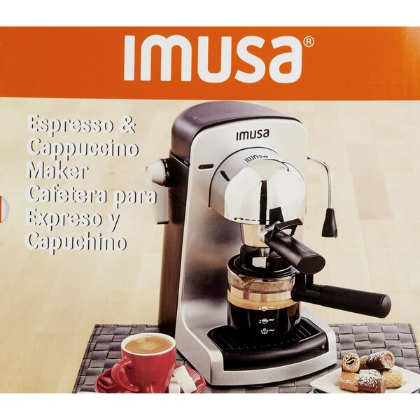 IMUSA Electric Bistro Espresso and Cappuccino Maker, 4 CUP