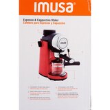 IMUSA Electric Epic Red Espresso and Cappuccino Maker, 4 CUP, thumbnail image