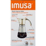 IMUSA Electric Espresso Maker, 3-6 Cup Capacity, Silver, thumbnail image