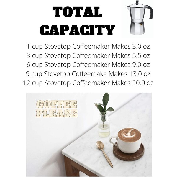 IMUSA 9-Cup Aluminum Espresso Maker