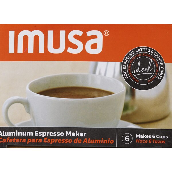 IMUSA Traditional Stovetop Coffeemaker, 6 CUP