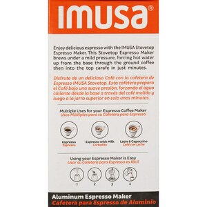 IMUSA Traditional Stovetop Coffeemaker, 1 CUP