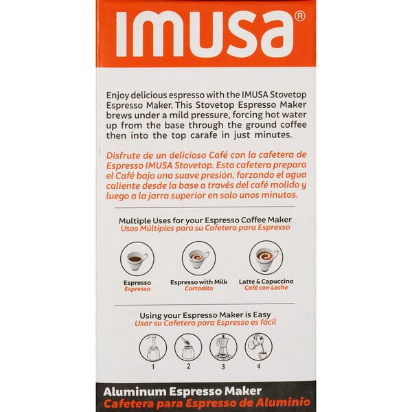 IMUSA Traditional Stovetop Coffeemaker, 1 CUP