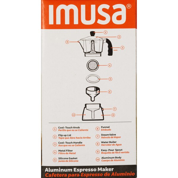 IMUSA Traditional Stovetop Coffeemaker, 1 CUP