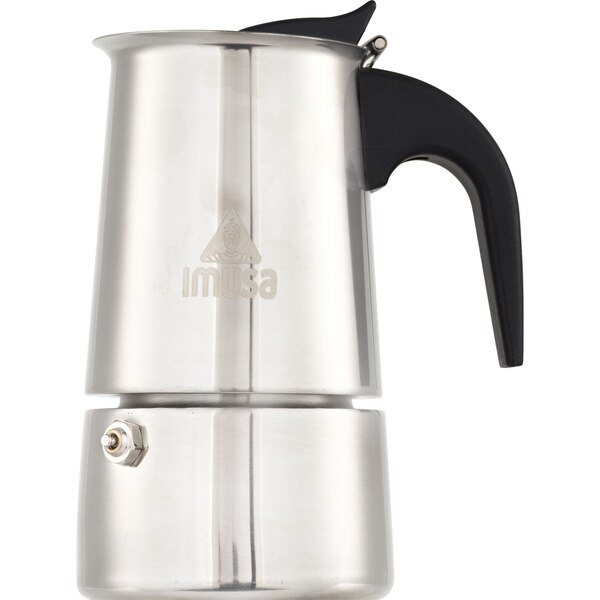 Imusa Espresso Coffee Maker, 4  Cup Capacity, Stainless Steel,  Silver