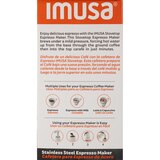 Imusa Espresso Coffee Maker, 4  Cup Capacity, Stainless Steel,  Silver, thumbnail image