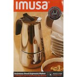 Imusa Espresso Coffee Maker, 4  Cup Capacity, Stainless Steel,  Silver, thumbnail image