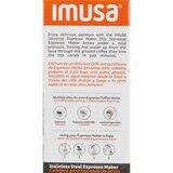 IMUSA Stovetop Coffeemaker, Stainless Steel, 6 CUP, thumbnail image
