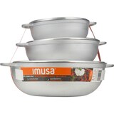 IMUSA Basic Caldero 3-Piece Set with Lid,1.5/2.5/5.2 QT, thumbnail image
