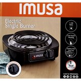 IMUSA Single Electric Burner, Adjustable Knob, thumbnail image