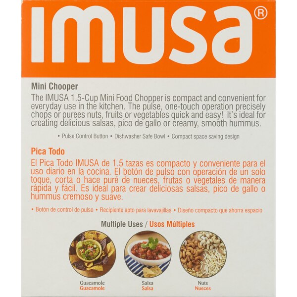 IMUSA Electric Mini Chopper, Black, 1.5 CUP