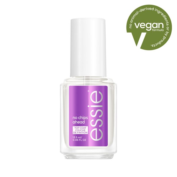 essie Salon-Quality Nail Care, Vegan, no chips ahead (clear top coat), 0.46 fl oz