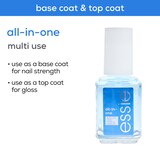 essie Salon-Quality Nail Care, Vegan, all in one (clear base coat and top coat), 0.46 fl oz, thumbnail image