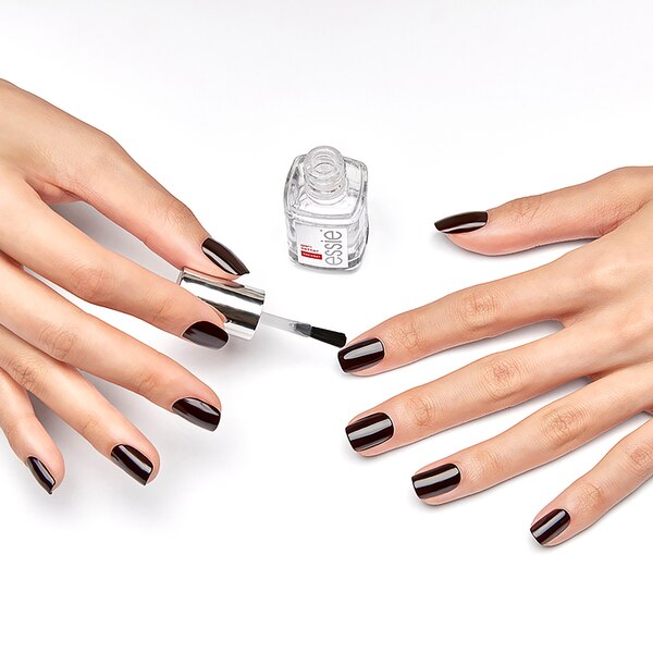 essie Salon-Quality Nail Care, Vegan, gel finish (clear top coat)