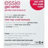 essie Gel-Setter Gel Like Color and Shine Plus Top Coat Kit, thumbnail image