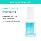 essie Salon-Quality Nail Care, Vegan, here to stay (clear base coat), 0.46 fl oz, thumbnail image