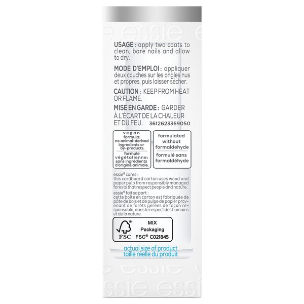 essie Salon-Quality Nail Care, Vegan, strengthener treatment, hard to resist advanced, 0.46 fl oz