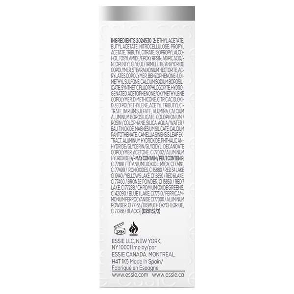 essie Salon-Quality Nail Care, Vegan, strengthener treatment, hard to resist advanced, 0.46 fl oz