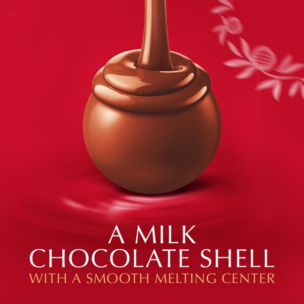 Lindt, Lindor Milk Chocolate Candy Truffles with Smooth, Melting Truffle Center, 0.8 oz