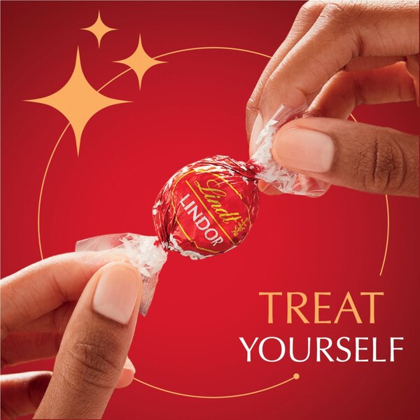 Lindt, Lindor Milk Chocolate Truffles with Smooth, Melting Truffle Center, 8.5 oz