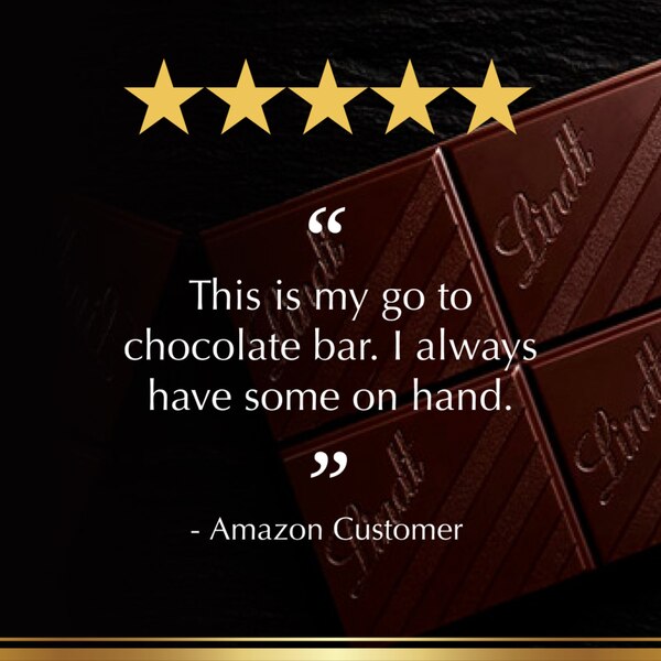 Lindt Excellence 78% Cocoa Dark Chocolate Candy Bar, Dark Chocolate, 3.5 oz