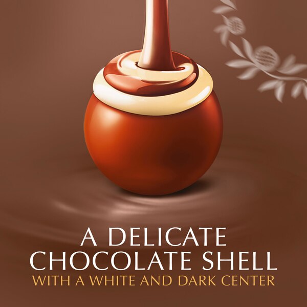 Lindt LINDOR Fudge Swirl Milk Chocolate Candy Truffles, Chocolates with Smooth, Melting Truffle Center, 5.1 oz. Bag