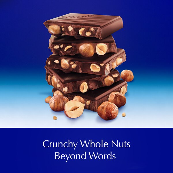 Lindt Classic Recipe Whole Hazelnut Dark Chocolate Candy Bar, 5.3 oz