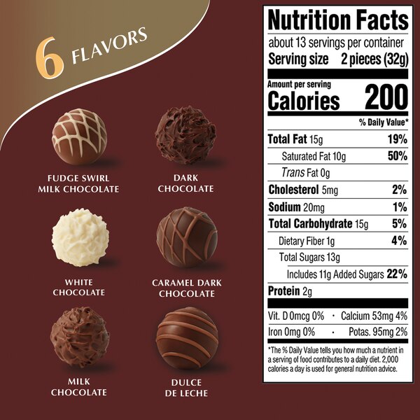 Lindt Gourmet Chocolate Candy Truffles Gift Box, 14.7 oz