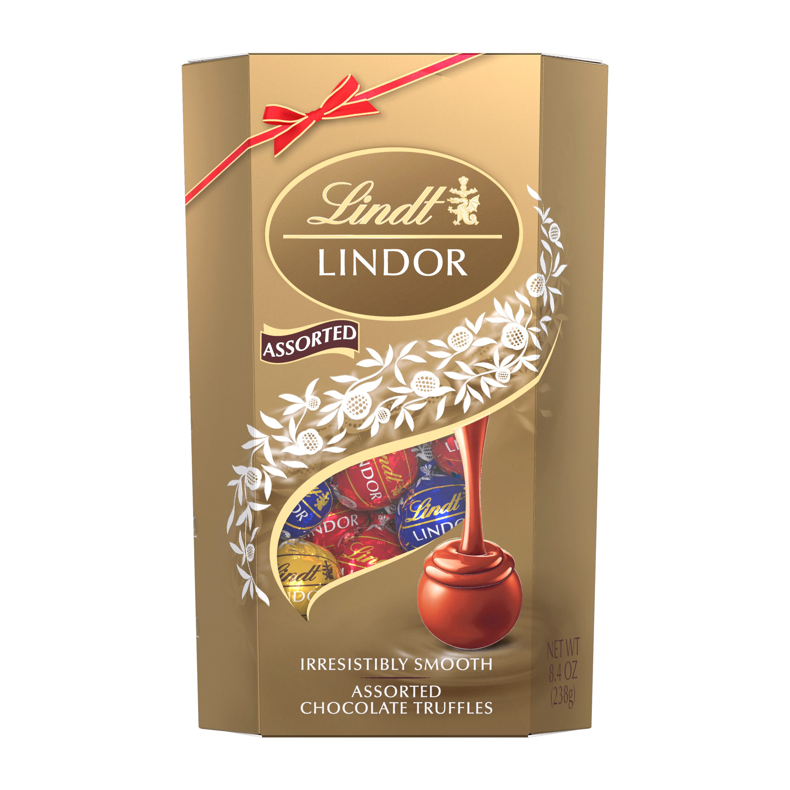 Lindt LINDOR Assorted Chocolate Candy Truffles Gift Box, 8.4 oz.