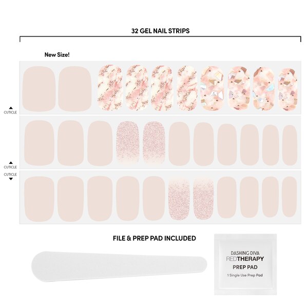 Dashing Diva Gloss Gel Strip Palette, Crystal Clear