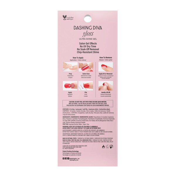 Dashing Diva Gloss Gel Strip Palette, Fig Pop